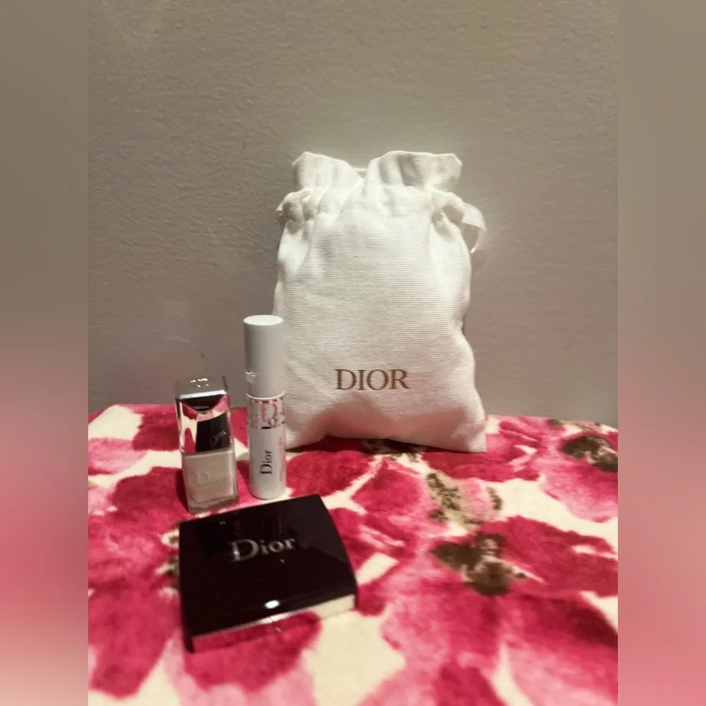 Dior makeup bundle with pouch, New